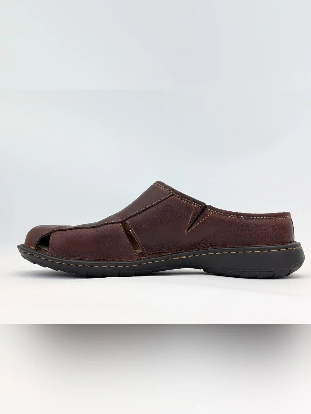 Born Size 10.5 Men's Brown Genuine Handmade Leather Loafer Sandals